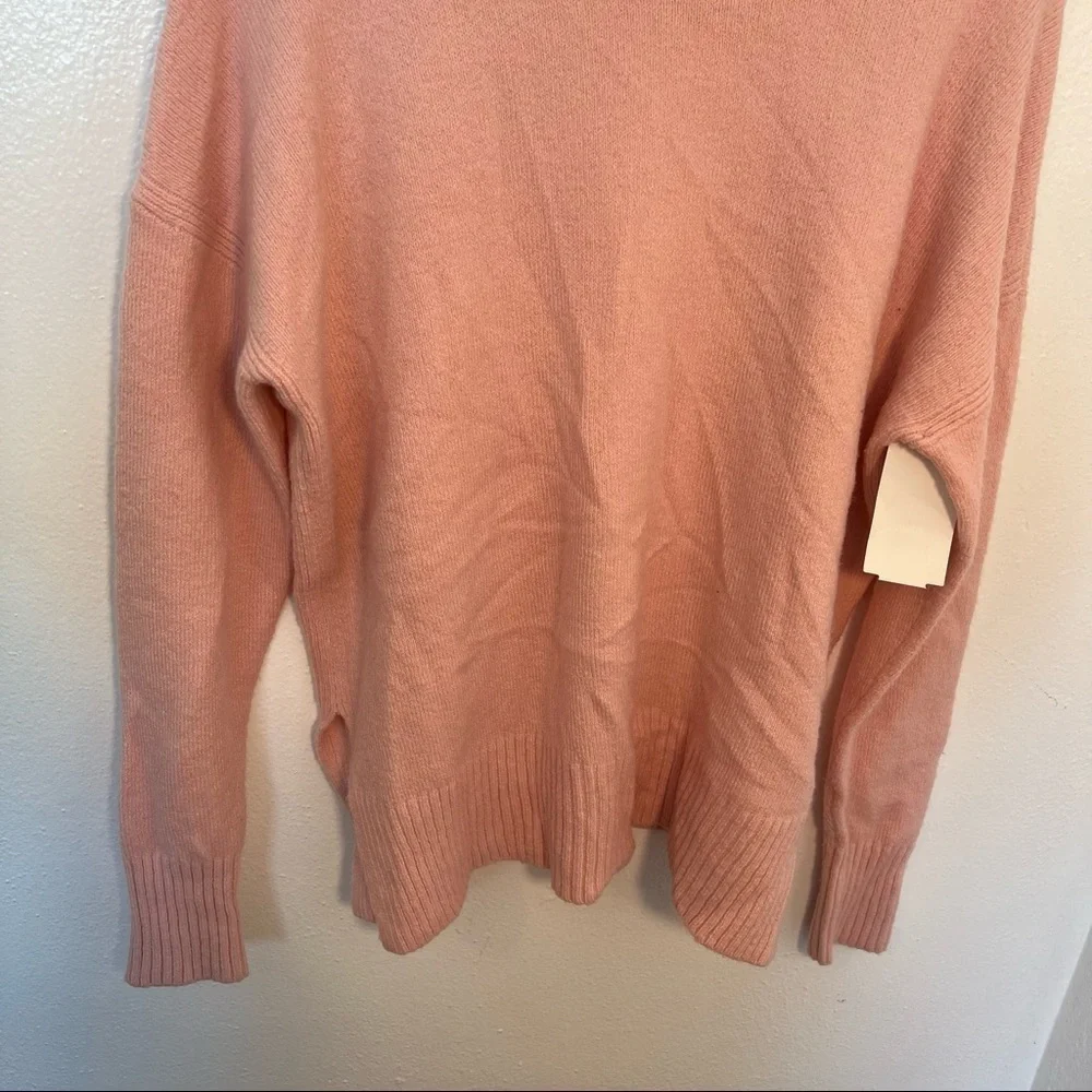 Treasure & Bond Women's Size XXS Crewneck Pullover Sweater Pink Lotus Stretch